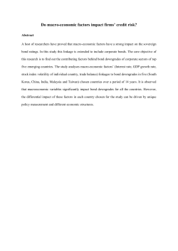 Do macro-economic factors impact firms` credit risk?