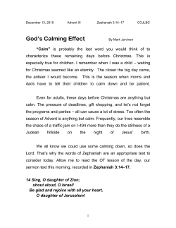 12-13-15 Sermon Notes
