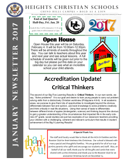 January 2017 - Heights Christian Schools
