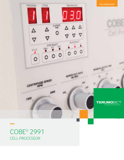 COBE 2991 Brochure