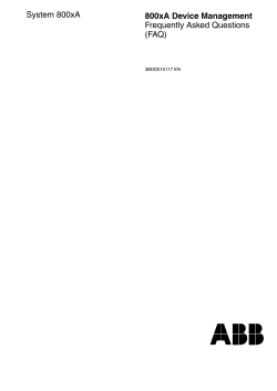 System 800xA 5.0 Device Management FAQ