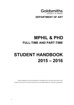 Art_MPhil PhD_Handbook_2015-16