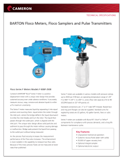 BARTON Floco/Flotrac PD Meters Technical Data Sheet