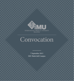 Convocation - International Medical University