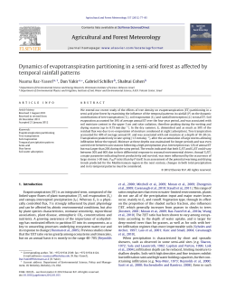 Dynamics of evapotranspiration partitioning in a semi