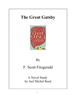 The Great Gatsby - Reed Novel Studies