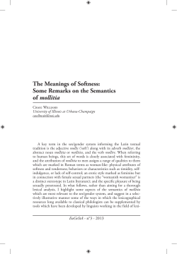 The Meanings of Softness