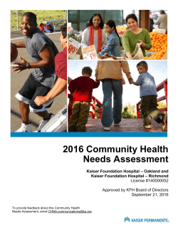 2016 Community Health Needs Assessment (CHNA)