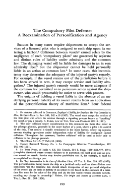 The Compulsory Pilot Defense: A Reexamination of Personification
