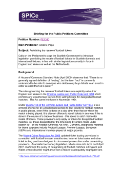 Petition Briefing - Scottish Parliament