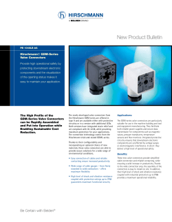 PB1048 - Lumberg Automation GDM-Series Valve