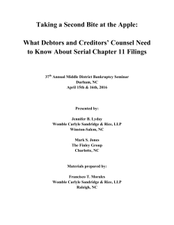 Taking a Second Bite at the Apple: What Debtors