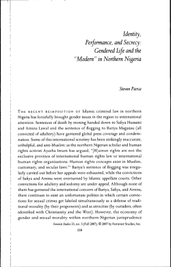 Identity, Performance, and Secrecy: Gendered Life and the "Modem