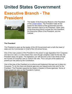 Executive Branch Article 4th