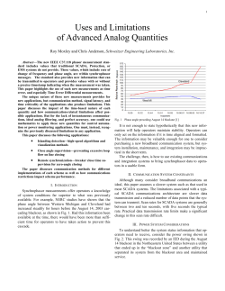 Uses and Limitations of Advanced Analog Quantities