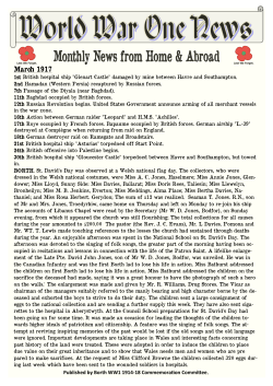 March 1917 - Borth Community