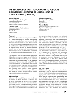 The Influence Of Karst Topography To Ice Cave Occurrence