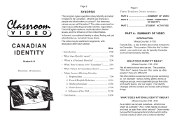 canadian identity - Distribution Access
