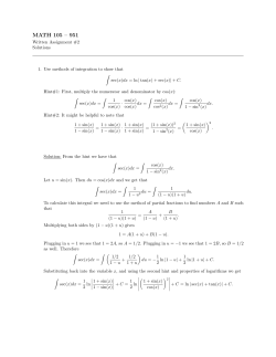 Solutions - UBC Math