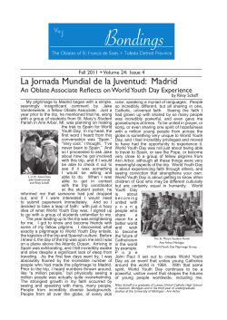 Fall 2011 - Oblates of St. Francis de Sales