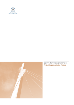 Construction Procurement Policy Project Implementation Process