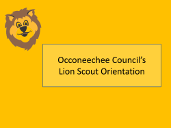 Occoneechee Council`s Lion Scout Orientation