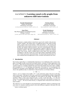 BACKSHIFT: Learning causal cyclic graphs from unknown shift
