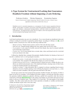 A Type System for Unstructured Locking that Guarantees