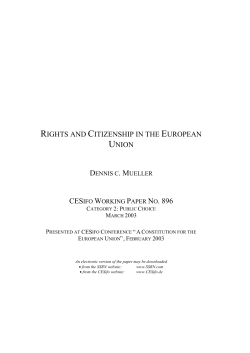 rights and citizenship in the european union