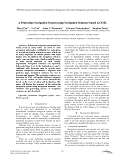 A Pedestrian Navigation System Using Navigation Sentence Based