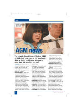The seventh Annual General Meeting (AGM) of MS Ireland took