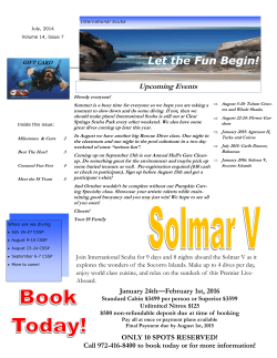 July - International Scuba