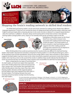 Mapping the brain`s reading network in skilled deaf