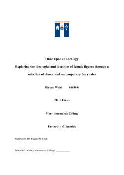 Once Upon an Ideology Exploring the ideologies and identities of