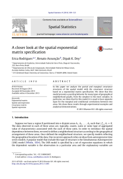 A closer look at the spatial exponential matrix specification