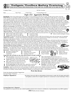 Aggressive Driving