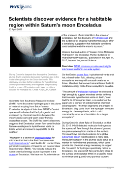 Scientists discover evidence for a habitable region within