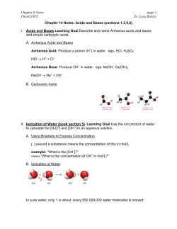 Acids and Bases