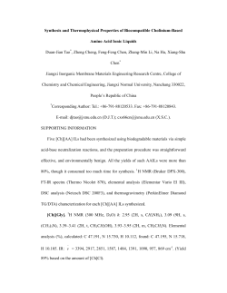 Synthesis and Thermophysical Properties of Biocompatible