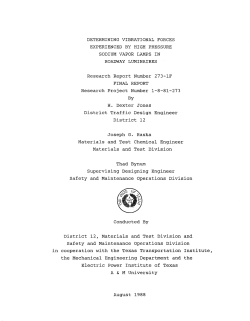 Determining Vibrational Forces Experienced by