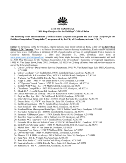 Official Rules - Goodyear &ndash; Economic Development