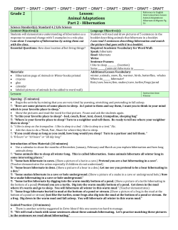 Hibernation - Utah Spanish Dual Immersion