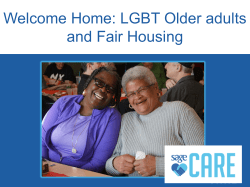 T30: A Place To Call Home: Housing for LGBT Older Adults (New)