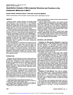 Quantitative Analysis of Microvascular Structure and Function in the