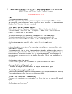 GRADUATE ADMISSION FREQUENTLY ASKED QUESTIONS (AND