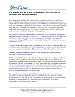 Panama Canal - North Star Ice Equipment