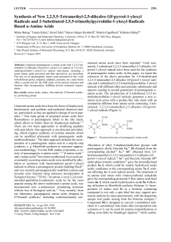 Synthesis of New 2,2,5,5-Tetramethyl-2,5-dihydro-1H-pyrrol-1