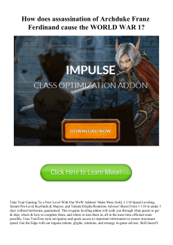 How does assassination of Archduke Franz Ferdinand cause the