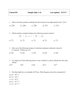 Quiz 1 - sample quiz