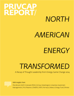 NORTH AMERICAN ENERGY TRANSFORMED